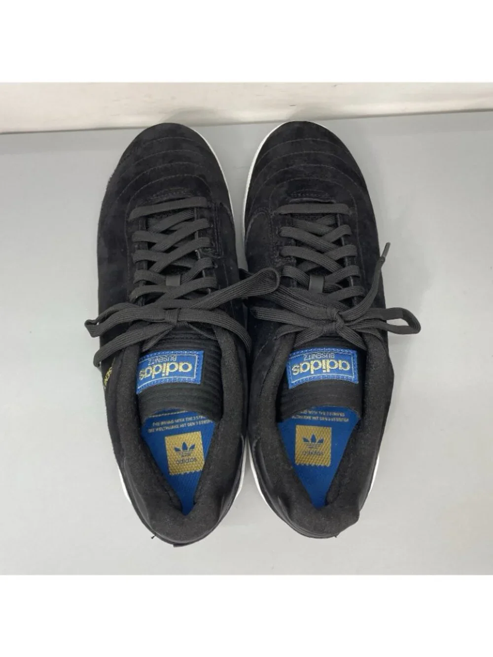 Adidas Busenitz RX Sneakers Skateboard Pigskin Suede Leather Core Black Mens 9